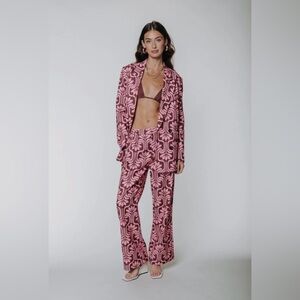 Wende Low Waist Pants | Old Pink